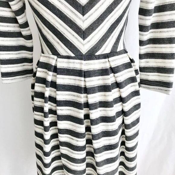Anthropologie Puella New Chevron skater Dress XS - Picture 9 of 12